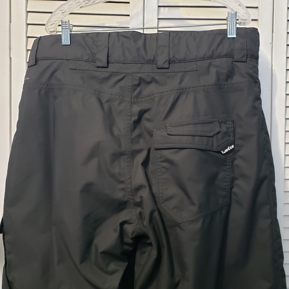Wed'ze Ski Snowboard Pants Men's Large 38x32 Black Adjustable Waist Lined Padded - Picture 5 of 10